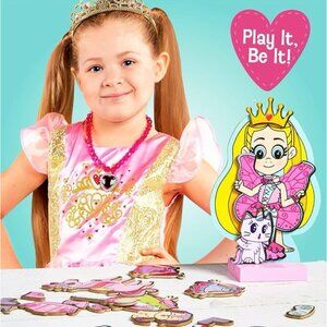 Love Diana Magnetic Wooden Dress Up Mashups Doll Playset W/ Unicorn Doll RARE